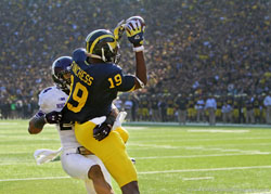 Funches university of michigan football vs. northwestern 2012 at the big house in ann arbor